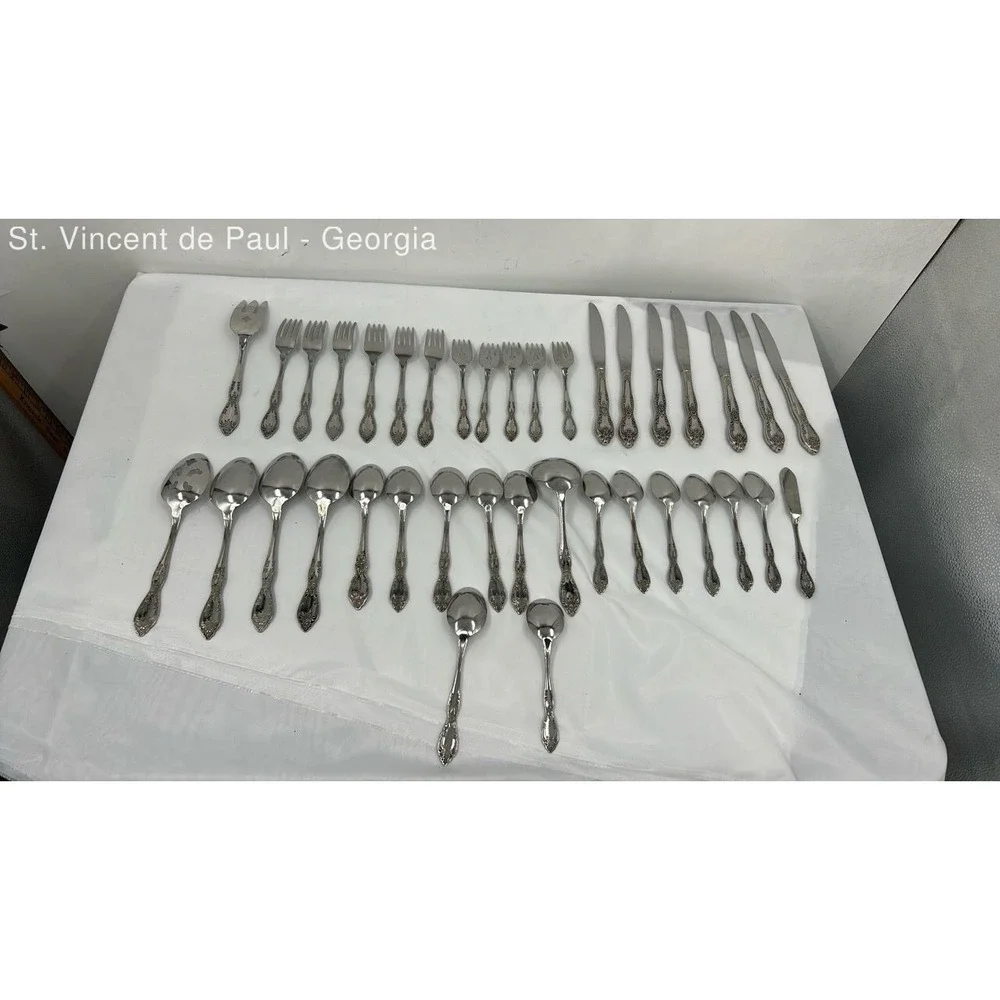 Vintage Lot of 38 Onelida Profile Galveston Stainless Steel Flatware Great Cond.